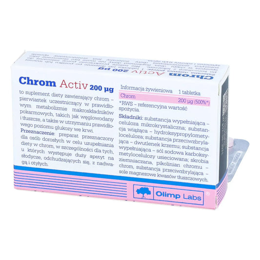 Chromium Active 200ug 60 tabs